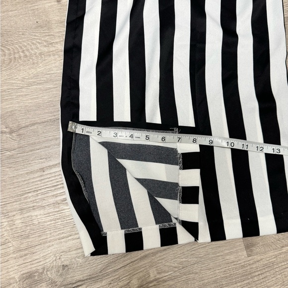 Gabrielle Union X New York & Company Wide-leg Black and White Stripes Pant - Picture 8 of 14